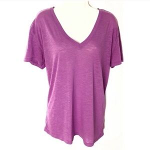 PINK VS basic v neck cotton short sleeve top